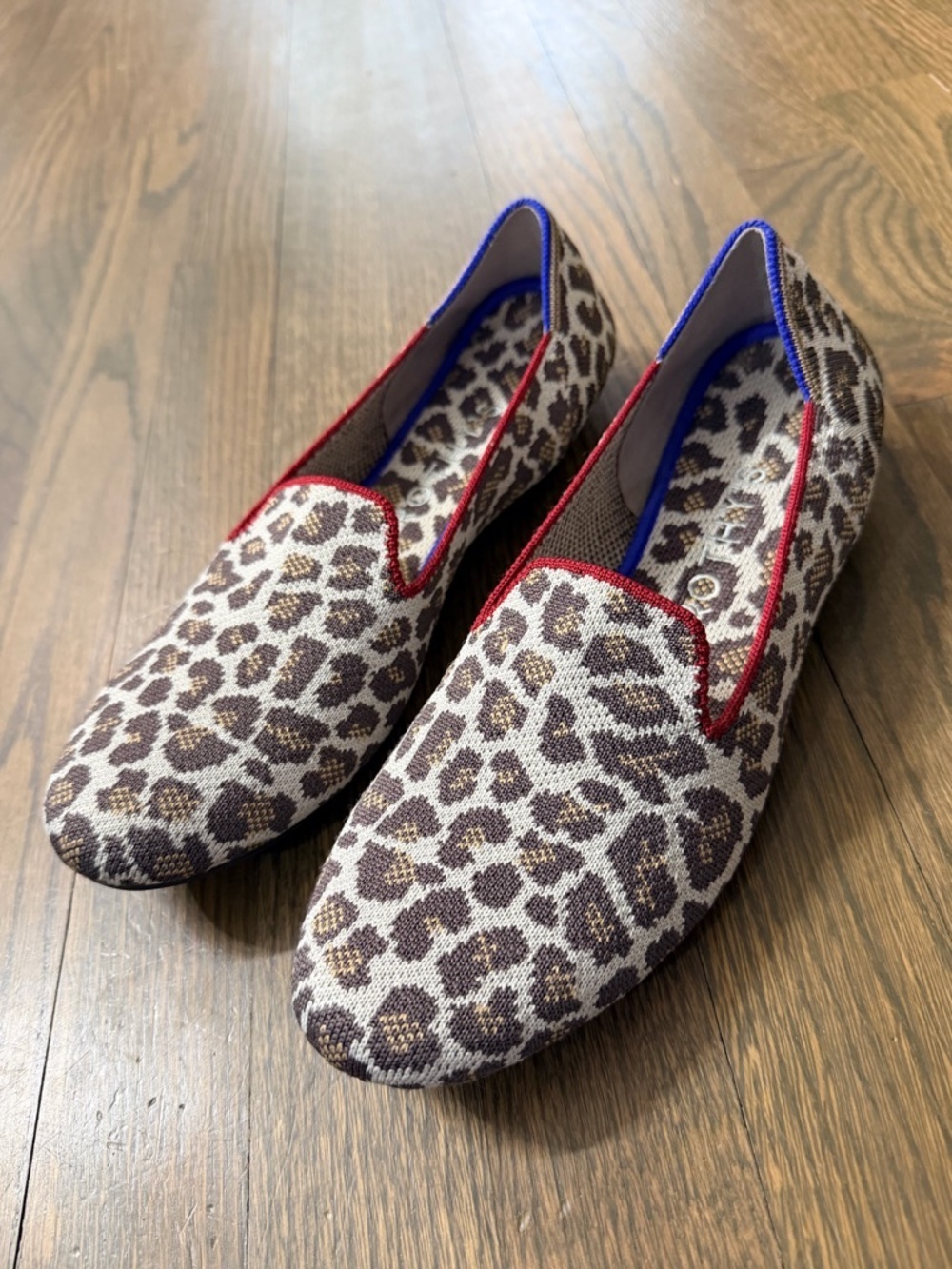 Rothy’s Leopard Mocha Spot Loafers Retired Women 9.5